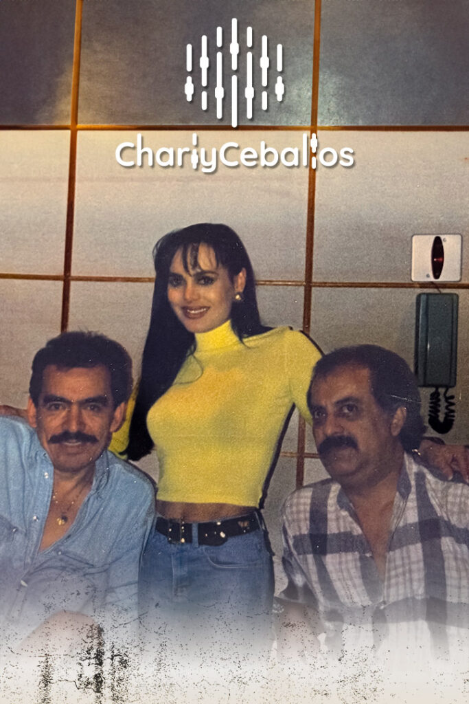 Charly_Joan Sebastian & Maribel Guardia en el estudio de grabación ´97